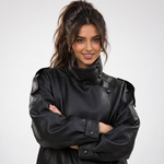 Veste oversize en similicuir – vue 6